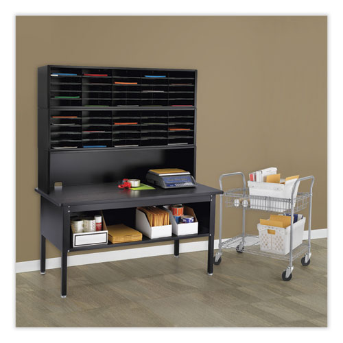 Image of Safco® E-Z Sort Additional Mail Trays, 5 Shelves, 11 X 12.5 X 0.5, Black, Ships In 1-3 Business Days