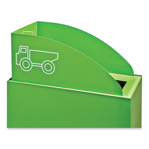 Mixx Recycling Center Lid, Topper Style, 9.87w x 19.87d x 0.62h, Green, Ships in 1-3 Business Days
