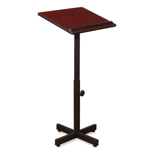 Image of Portable Presentation Lectern Stand, 20 x 18.25 x 44, Mahogany, Ships in 1-3 Business Days
