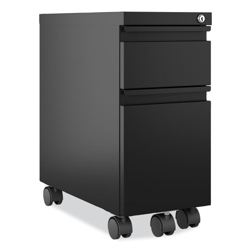 Image of Zip Mobile Pedestal File, 2-Drawer, Box/File, Legal/Letter, Black, 10 x 19.88 x 21.75, Ships in 4-6 Business Days