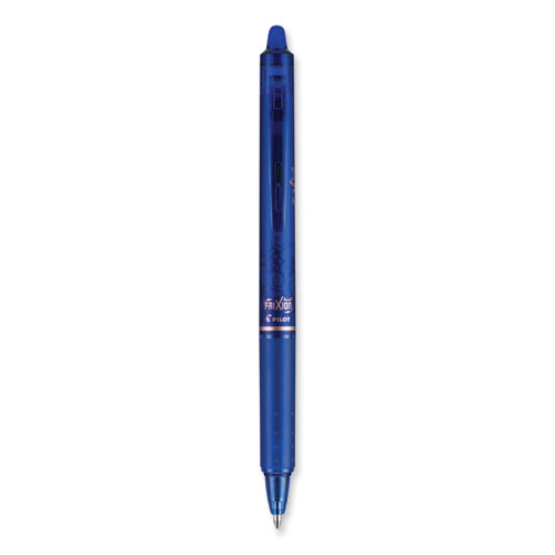 Pilot® Frixion Clicker Erasable Gel Pen, Retractable, Bold 1 Mm, Blue Ink, Blue Barrel, Dozen