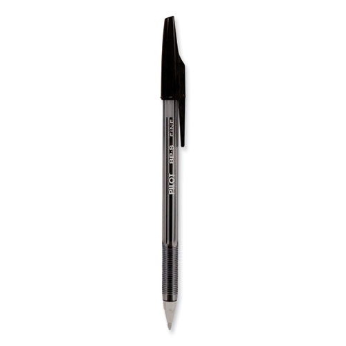 Pilot® Better Ballpoint Pen, Stick, Fine 0.7 mm, Black Ink, Smoke Barrel, Dozen