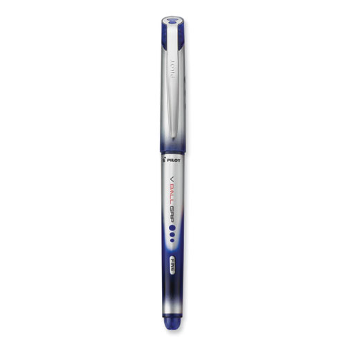 Pilot® VBall Liquid Ink Roller Ball Pen, Stick, Extra-Fine 0.5 mm, Black  Ink, Black/Clear Barrel, Dozen