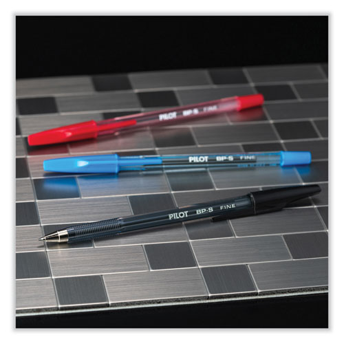 Image of Pilot® Better Ballpoint Pen, Stick, Fine 0.7 Mm, Blue Ink, Translucent Blue Barrel, Dozen