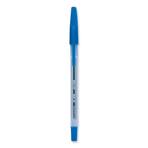 Better Ballpoint Pen, Stick, Medium 1 mm, Blue Ink, Translucent Blue Barrel, Dozen