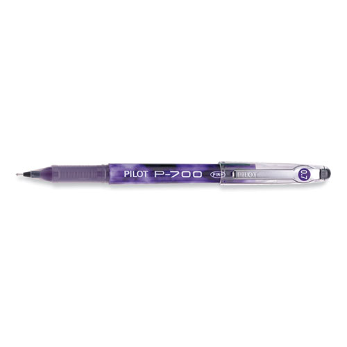 Image of Pilot® Precise P-700 Gel Pen, Stick, Fine 0.7 Mm, Purple Ink, Purple Barrel, Dozen