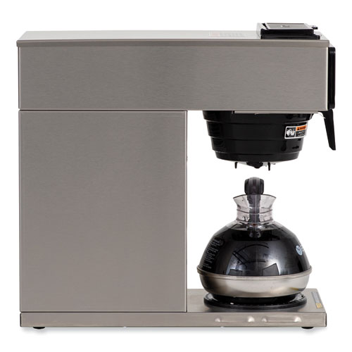 VP17-1 12-Cup Commercial Pourover Coffee Brewer, Stainless Steel/Black