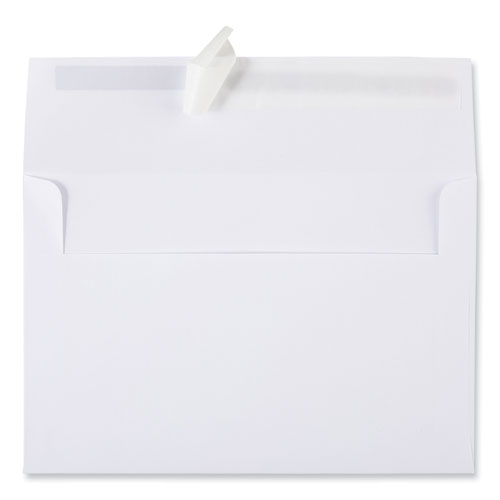 Image of Universal® Peel Seal Strip Business Envelope, #A9, Square Flap, Self-Adhesive Closure, 5.74 X 8.75, White, 100/Box
