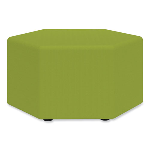 Image of Safco® Learn 30" Hexagon Vinyl Ottoman, 30W X 30D X 18H, Green, Ships In 1-3 Business Days