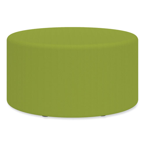 Safco® Learn 30" Cylinder Vinyl Ottoman, 30W X 30D X 18H, Green, Ships In 1-3 Business Days