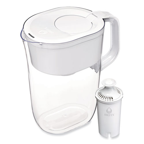 Tahoe Water Pitcher with Standard Filter, 10 Cups, Clear, 2/Carton