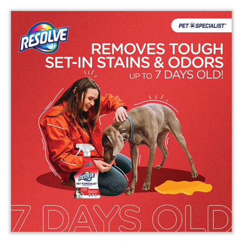 Image of Resolve® Pet Specialist Stain And Odor Remover, Citrus, 60 Oz Refill Pour Bottle, 4/Carton