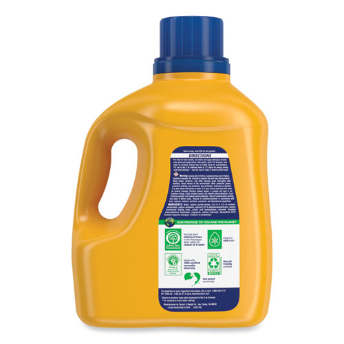 Image of Arm & Hammer™ Dual He Clean-Burst Liquid Laundry Detergent, 144.5 Oz Bottle, 4/Carton