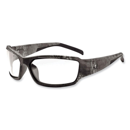 Ergodyne® Skullerz Thor Safety Glasses, Kryptek Tyhpon Nylon Impact Frame, Antifog Clear Polycarbonate Lens, Ships In 1-3 Business Days