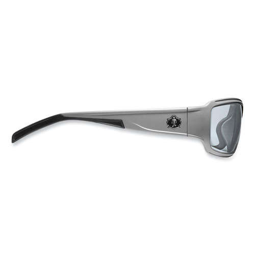 Image of Ergodyne® Skullerz Thor Safety Glasses, Matte Gray Nylon Impact Frame, Indoor/Outdoor Polycarbonate Lens, Ships In 1-3 Business Days