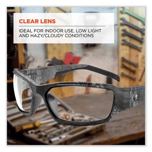 Skullerz Thor Safety Glasses, Kryptek Tyhpon Nylon Impact Frame, Clear Polycarbonate Lens, Ships in 1-3 Business Days