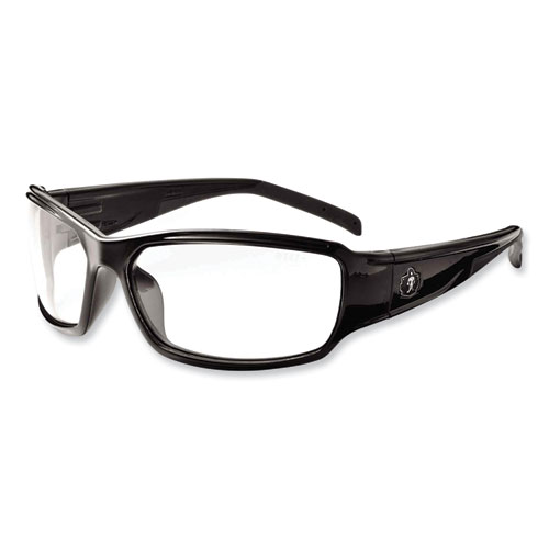 Image of Ergodyne® Skullerz Thor Safety Glasses, Black Nylon Impact Frame, Anti-Fog Clear Polycarbonate Lens, Ships In 1-3 Business Days