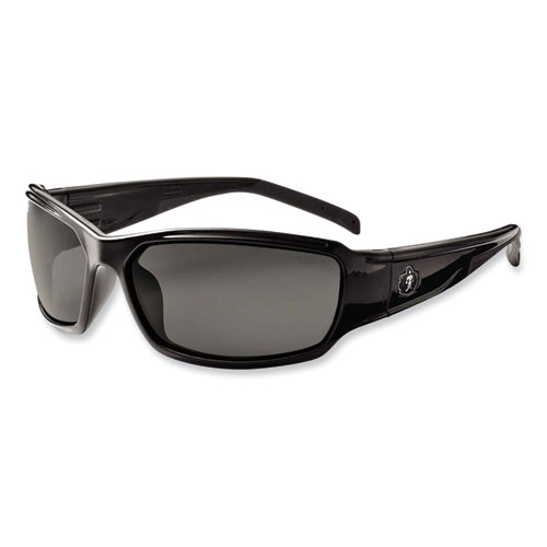 Image of Ergodyne® Skullerz Thor Safety Glasses, Black Nylon Impact Frame, Smoke Polycarbonate Lens, Ships In 1-3 Business Days