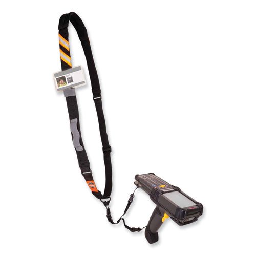 Squids 3137 Padded Barcode Scanner Lanyard Sling, 49" to 60" Long, Black, Ships in 1-3 Business Days