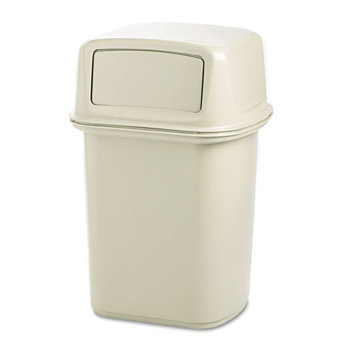 Ranger Fire-Safe Container, Square, Structural Foam, 45 gal, Beige