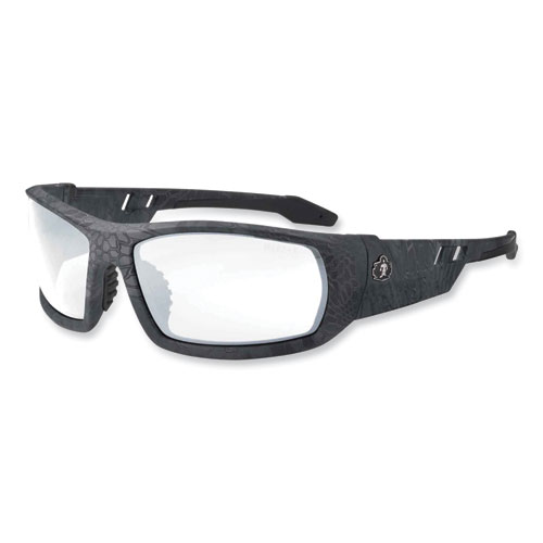 Image of Ergodyne® Skullerz Odin Safety Glasses, Kryptek Typhon Nylon Impact Frame, Clear Polycarbonate Lens, Ships In 1-3 Business Days