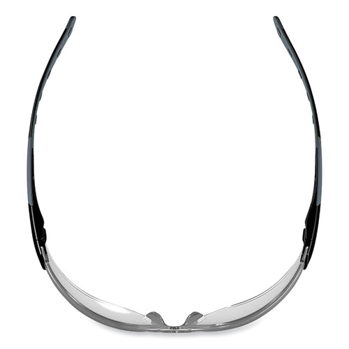 Skullerz Saga Frameless Safety Glasses, Black Nylon Impact Frame, Indoor/Outdoor Polycarb Lens, Ships in 1-3 Business Days