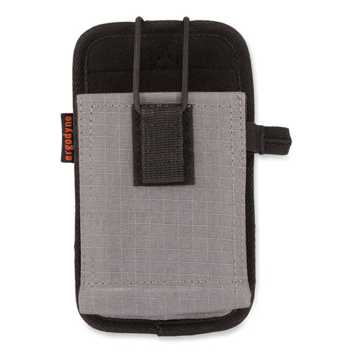Ergodyne® Squids 5544 Phone Style Scanner Holster W/Belt Clip And Loops, 1 Comp, 3.75 X 1.25 X 6.5, Gray, Ships In 1-3 Business Days