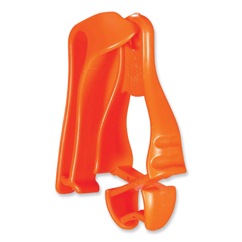 Ergodyne® Squids 3405 Belt Clip Glove Clip Holder, 1 X 1 X 6, Acetal Copolymer, Orange, Ships In 1-3 Business Days
