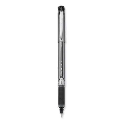 Pilot® Precise Grip Roller Ball Pen, Stick, Extra-Fine 0.5 Mm, Black Ink, Black Barrel