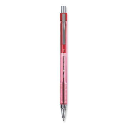 Better Ballpoint Pen, Retractable, Fine 0.7 mm, Red Ink, Translucent Red Barrel, Dozen