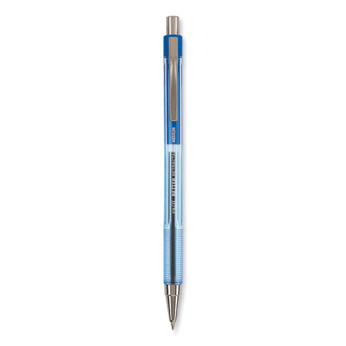 Image of Pilot® Better Ballpoint Pen, Retractable, Medium 1 Mm, Blue Ink, Translucent Blue Barrel, Dozen