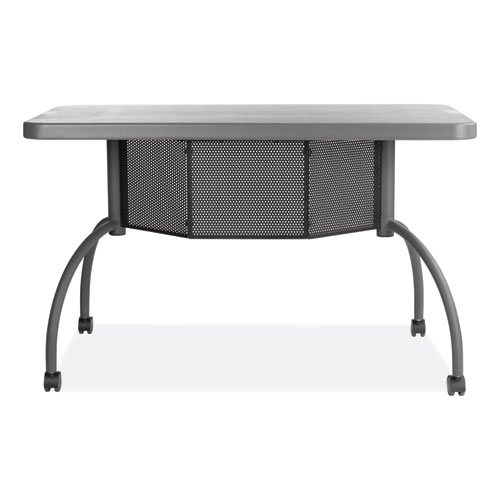 Image of Teacher's WorkPod Desk, 48" x 24" x 30", Charcoal Slate, Ships in 1-3 Business Days