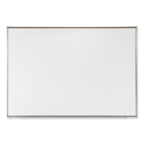 Proma Magnetic Porcelain Projection Whiteboard w/Satin Aluminum Frame, 96.5 x 48.5, White Surface,Ships in 7-10 Business Days