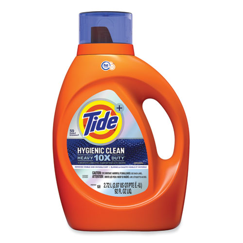Tide® Hygienic Clean Heavy 10x Duty Liquid Laundry Detergent, Original, 92 oz Bottle