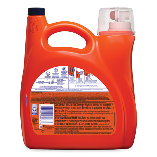 Image of Tide® Hygienic Clean Heavy 10X Duty Liquid Laundry Detergent, Spring Meadow, 154 Oz Bottle, 4/Carton