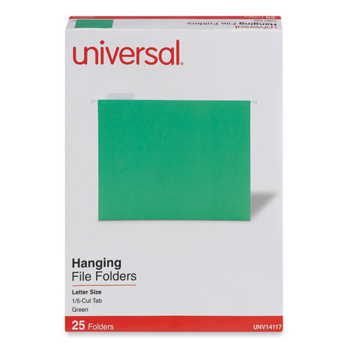 11X17 Hanging File Folders (25 Pack) Includes White Metal Rod Hangers,  Plastic Label Tabs & Label Cards