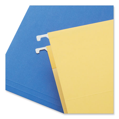 Image of Universal® Deluxe Bright Color Hanging File Folders, Legal Size, 1/5-Cut Tabs, Assorted Colors, 25/Box
