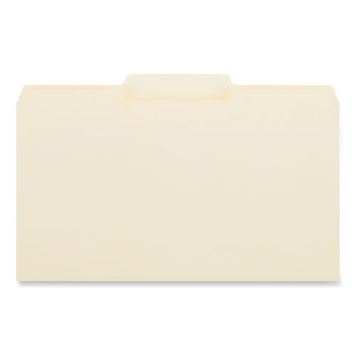 Image of Top Tab File Folders, 1/3-Cut Tabs: Center Position, Legal Size, 0.75" Expansion, Manila, 100/Box