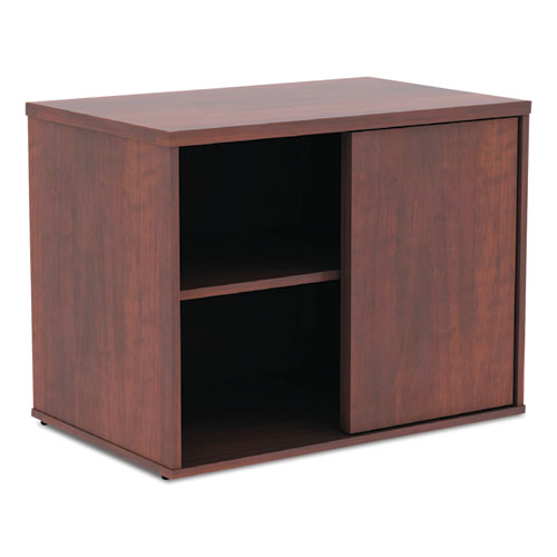 Image of Alera Open Office Low Storage Cabinet Credenza, 29.5 x 19.13 x 22.78, Cherry