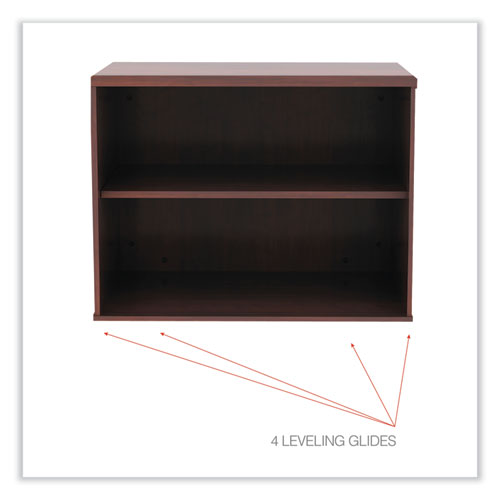 Image of Alera® Open Office Low Storage Cabinet Credenza, 29.5 X 19.13 X 22.78, Cherry