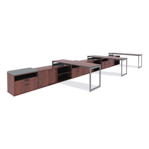 Image of Alera® Open Office Low Storage Cabinet Credenza, 29.5 X 19.13 X 22.78, Cherry