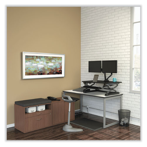 Image of Alera® Open Office Low Storage Cabinet Credenza, 29.5 X 19.13 X 22.78, Walnut