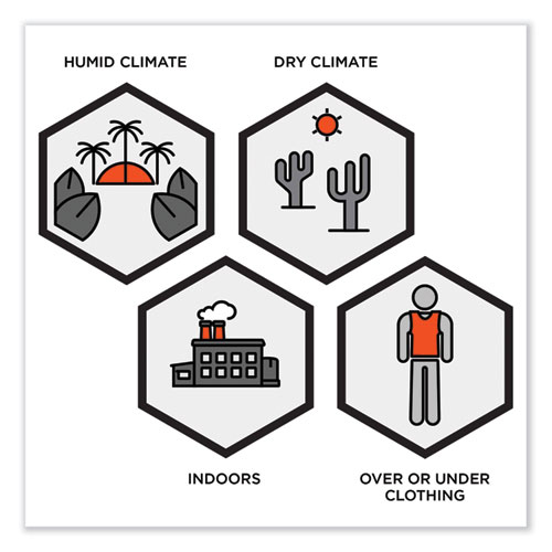 Image of Ergodyne® Chill-Its 6225 Premium Fr Phase Change Cooling Vest, Modacrylic Cotton, Large/X-Large, Orange, Ships In 1-3 Business Days