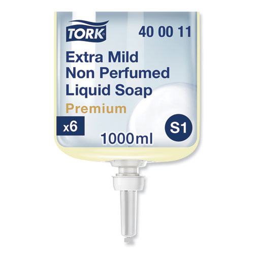 Tork® Premium Extra Mild Liquid Soap, Unscented, 1 L, 6/Carton