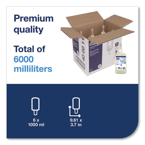 Premium Extra Mild Liquid Soap, Unscented, 1 L, 6/Carton