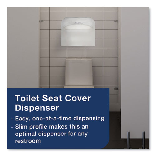 Toilet Seat Cover, Half-Fold, 14.5 x 17, White, 250/Pack, 20 Packs/Carton