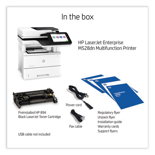 Image of Hp Laserjet Enterprise Mfp M528Dn Multifunction Laser Printer, Copy/Print/Scan