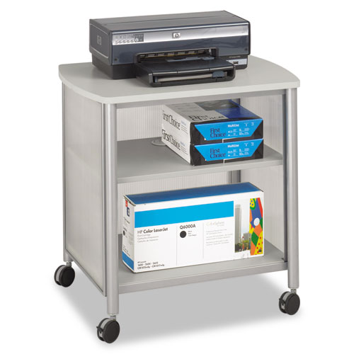 Safco® Impromptu Machine Stand, One-Shelf, 26-1/4w x 21d x 26-1/2h, Black/Cherry