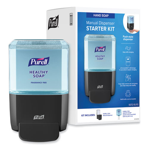 PURELL® HEALTHY SOAP Gentle and Free Foam ES4 Starter Kit, 1,200 mL, Graphite