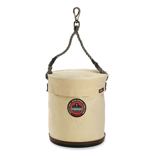 Arsenal 5743T Large Plastic Bottom Hoist Bucket and Top with Swivel Clip, 100 lb, White, Ships in 1-3 Business Days